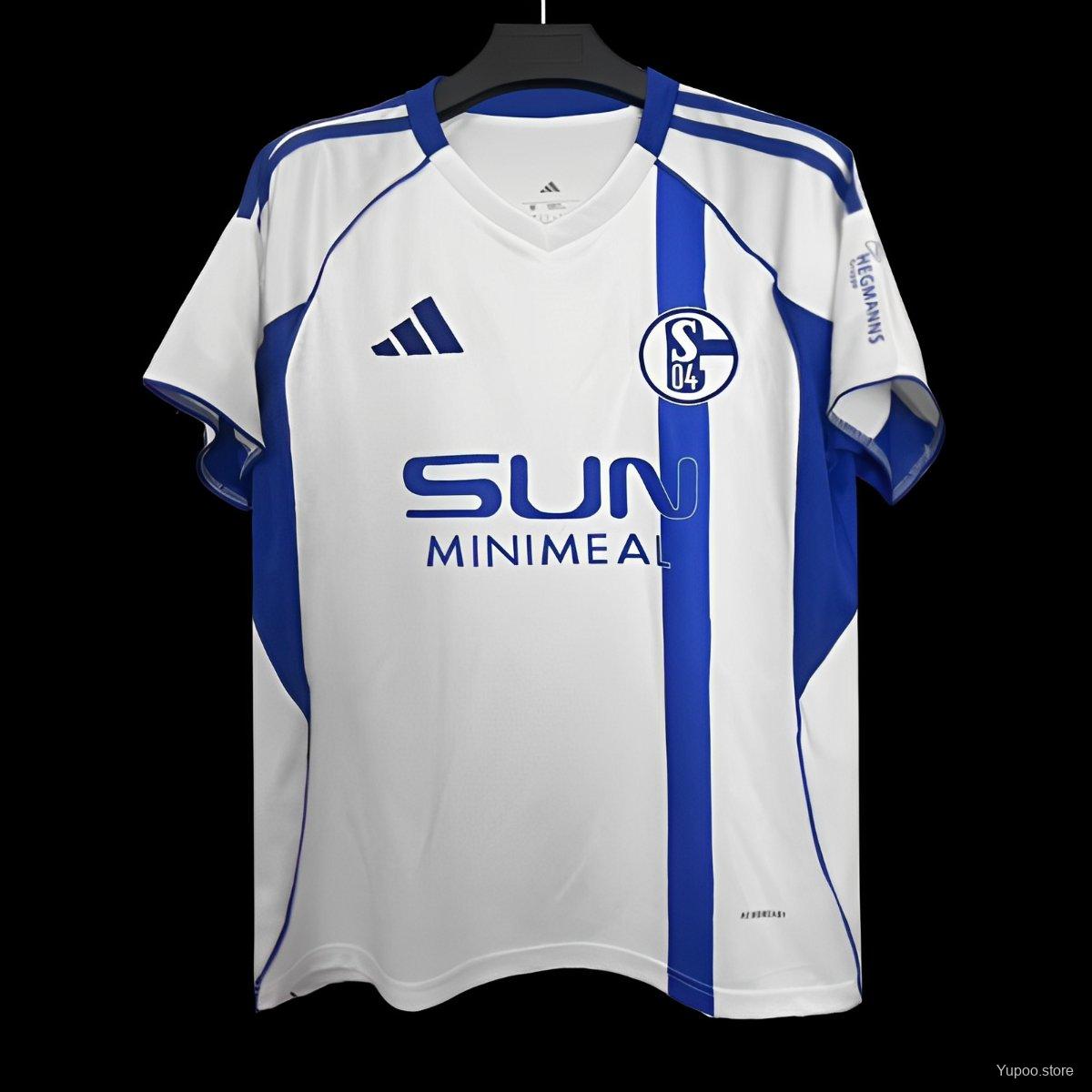 Camiseta de fútbol Schalke 04 2025/26 LOCAL MANGA CORTA VERSION FAN
